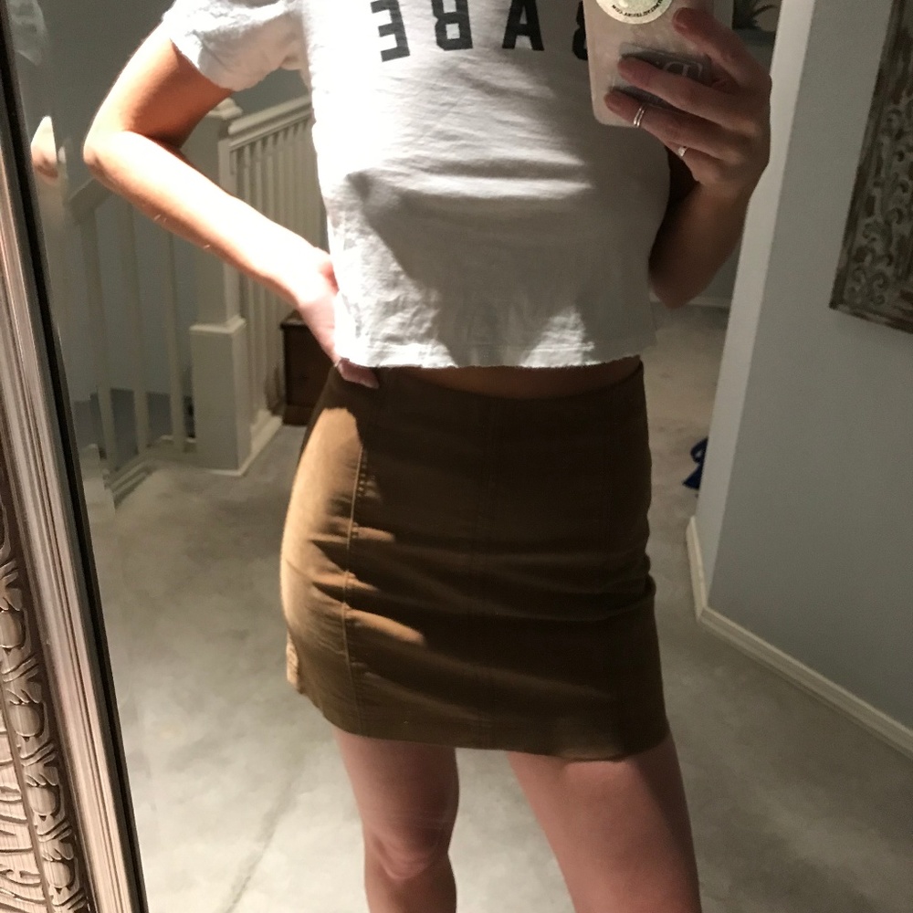 Free People Modern Femme Vegan Suede Mini